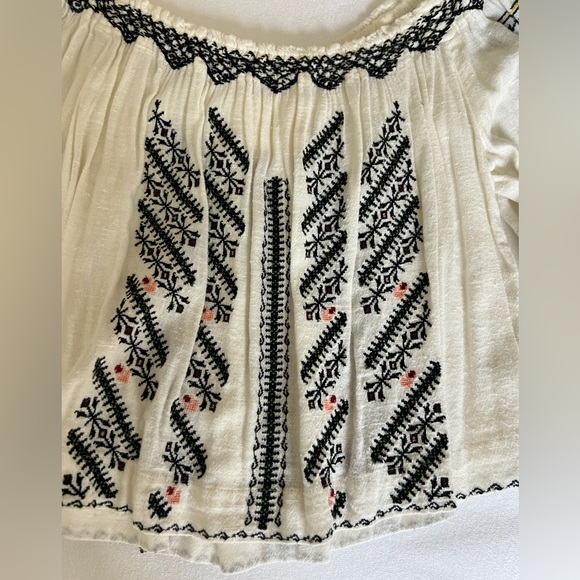 Free People Pattern Off the Shoulder Top - Picture 3 of 5